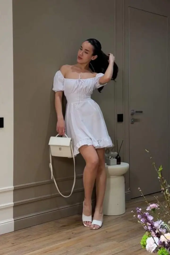 Платье открытые плечи  INNA-769A530