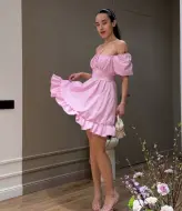 Платье открытые плечи  INNA-769A530