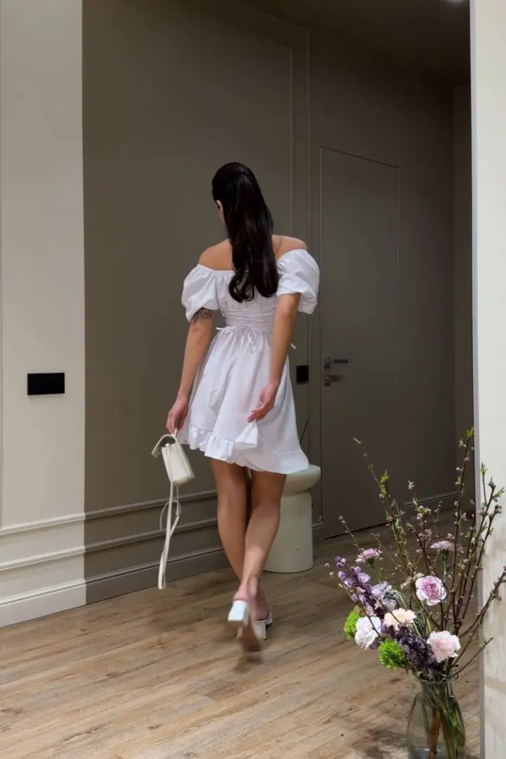 Платье открытые плечи  INNA-769A530