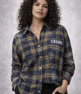 Стильна oversize сорочка в клітинку MIK-16895A450