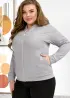 Трикотажная кофта на молнии женская   AJ-17190A580