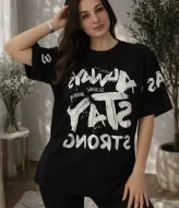 Футболка oversize з стильним накатом MIK-56A360