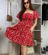 Платье с цветочным принтом OLI-1464A600
