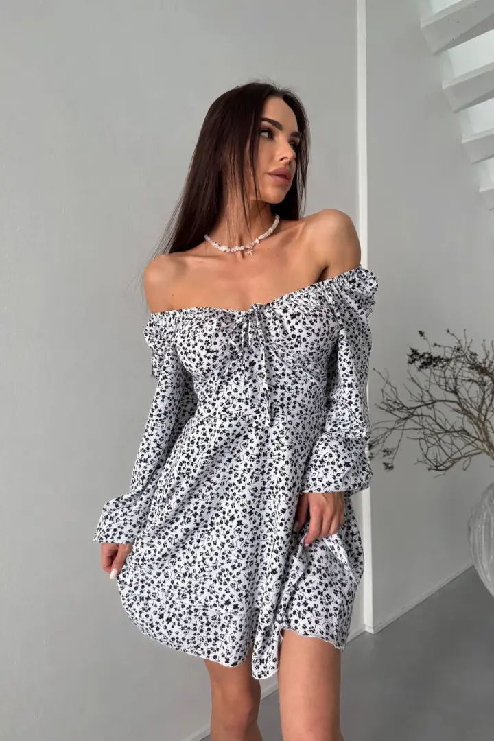 Платье с цветочным принтом YBY-924A530
