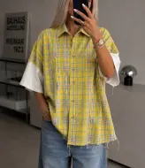 Стильна oversize сорочка 2 в 1 STC-340A599