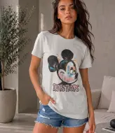 Футболка oversize з яскравим принтом MIK-2762.1A250