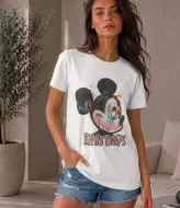 Футболка oversize з яскравим принтом MIK-2762.1A250