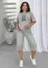 Футболка с модным принтом XOF-7018A250