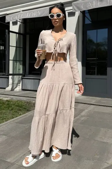 Костюм двійка спідниця і топ NK-567A650