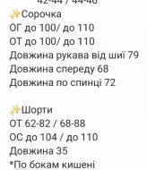 Костюм шорты рубашка  RAB-736A709