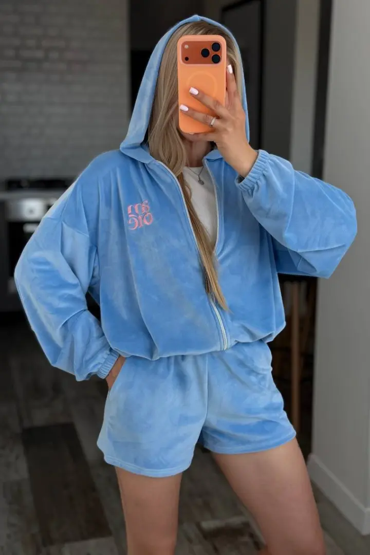 Велюровый костюм с шортами  RAB-735A660