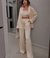 Шелковый брючный костюм  VM-10539A760