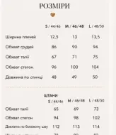 Лляний костюм жилет + брюки LUC-1229A360
