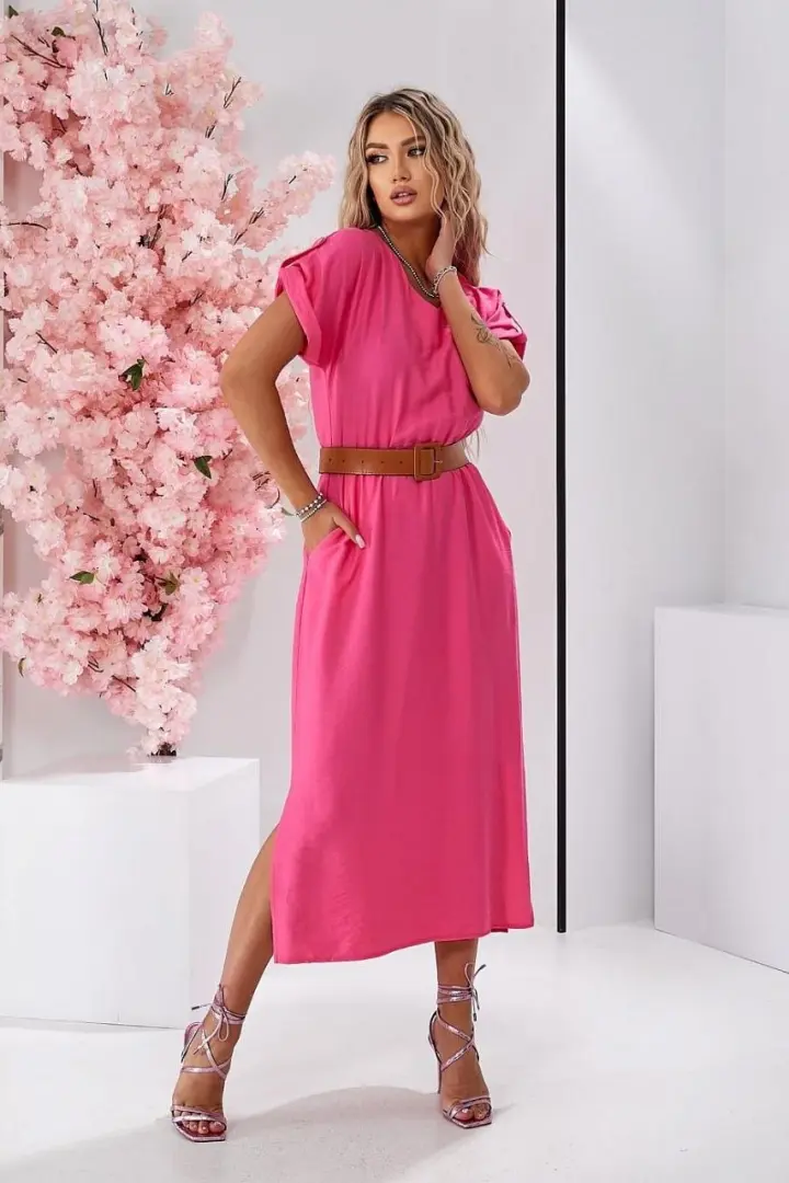 Платье с разрезами GOL-1905A770