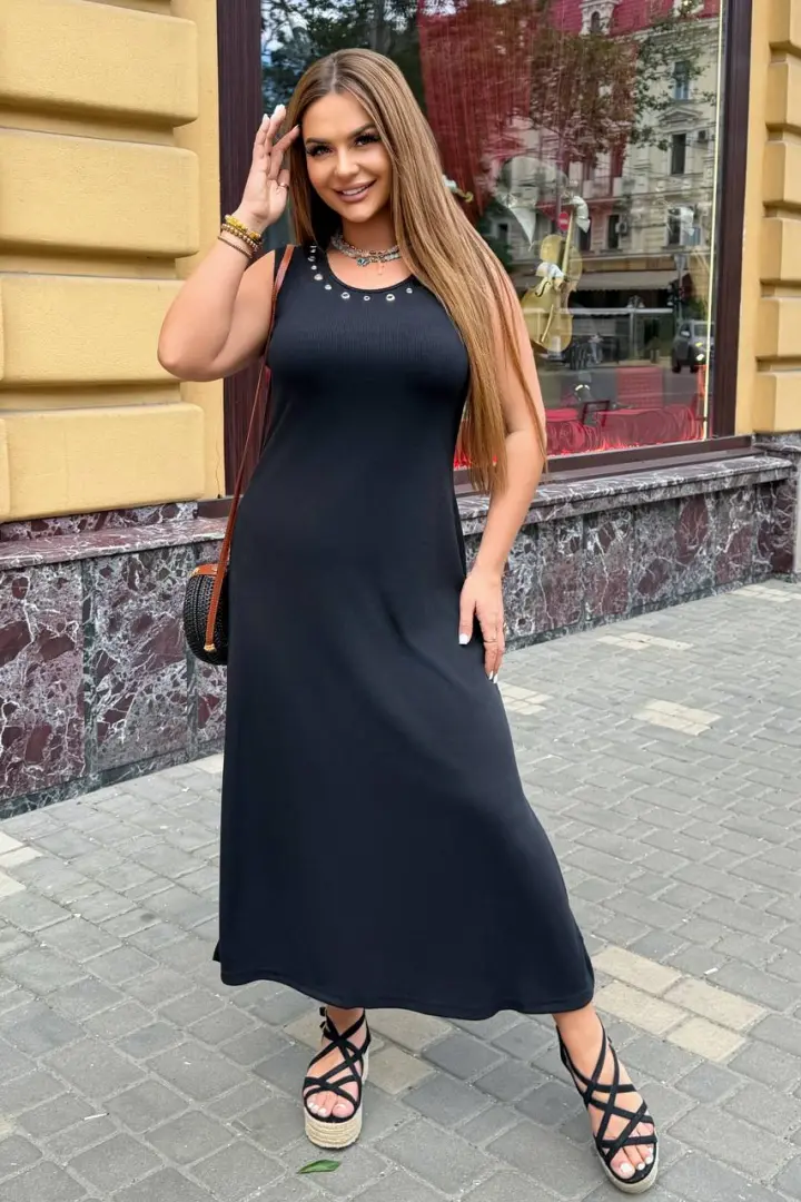 Платье трикотажное длинное  MT-438A550