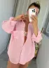 Льняная рубашка в полоску  MIS-229A480