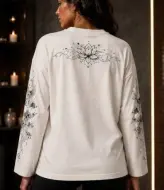 Лонгслив с принтом женский  MIK-94A490
