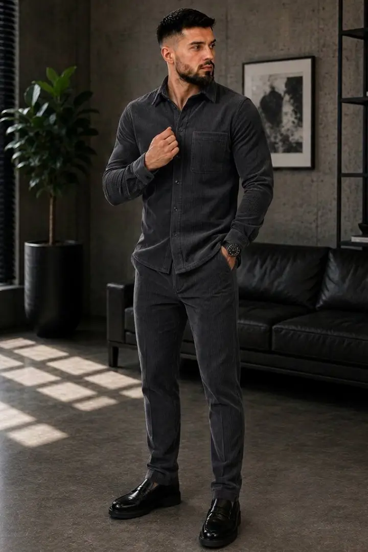 Вельветовый костюм мужской  TNP-380A540