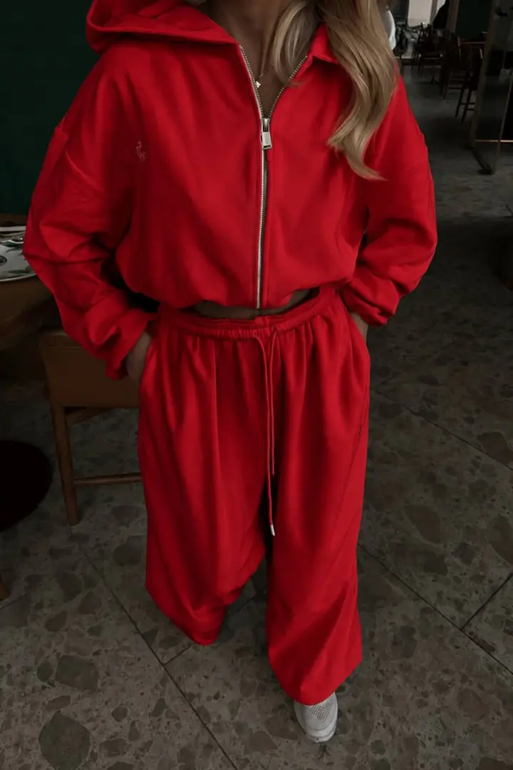 Спортивный костюм с широкими штанами  RAB-745A769