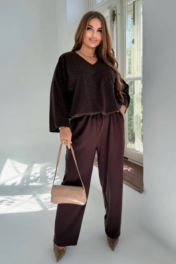 Женский костюм со стразами  AD-8043.1A650
