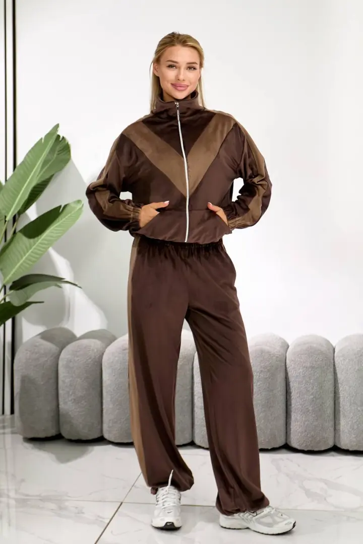Королевский велюр спортивный костюм   AXY-082A950
