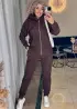 Женский флисовый спортивный костюм ADI-1045A549