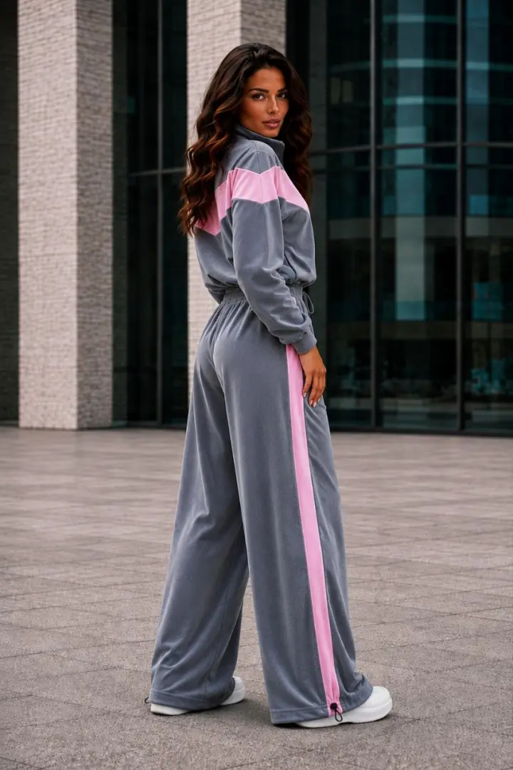 Велюровый спортивный костюм KASY-352A750