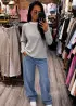 Лонгслив в полоску женский MENI-023.1A570