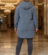 Флисовая кофта с капюшоном женская  AO-2622A550