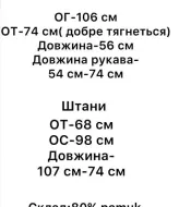 Трикотажный костюм брючный NON-127A1290