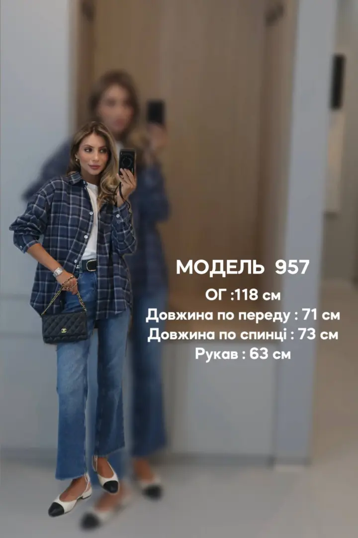 Сорочка в клітку BLO-957A500