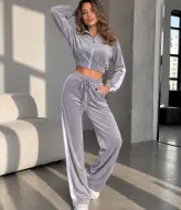 Велюровый костюм с лампасами  LYR-0277A630