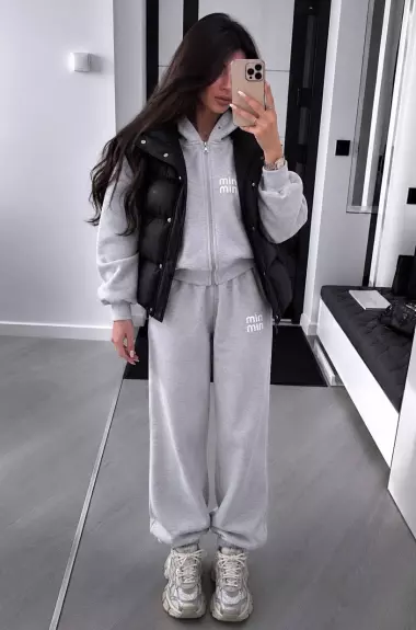Спортивный флисовый костюм KIK-048A869 Спортивный флисовый костюм KIK-048A869