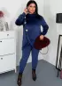 Велюровая туника + лосины со штрипками ZP-1367A880