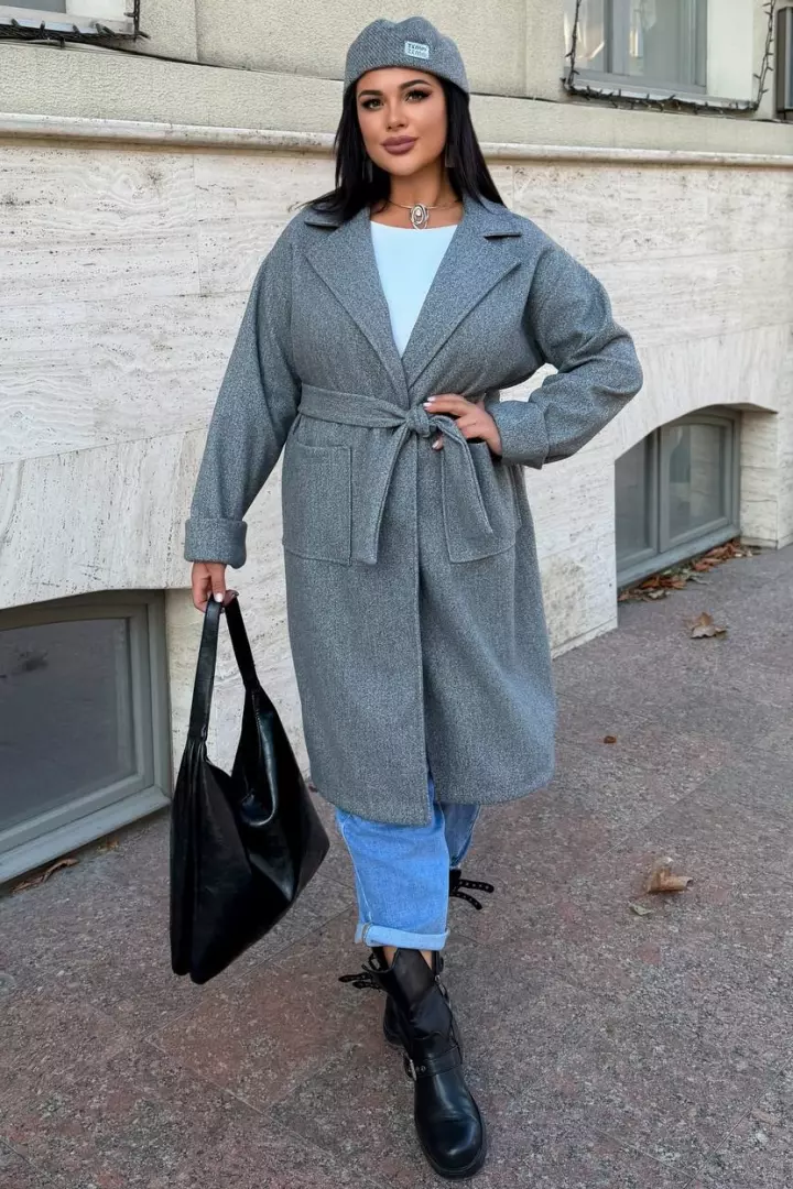 Стильное кашемировое пальто SMO-1332A24