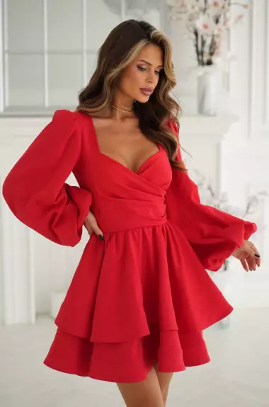 Сукня з подвійною спідницею KA-7583A1050 Сукня з подвійною спідницею KA-7583A1050