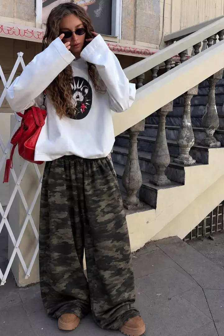 Брюки в стиле милитари CULT-2140A980