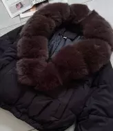 Куртка с оъёмным меховым вротником AMU-0226A1750