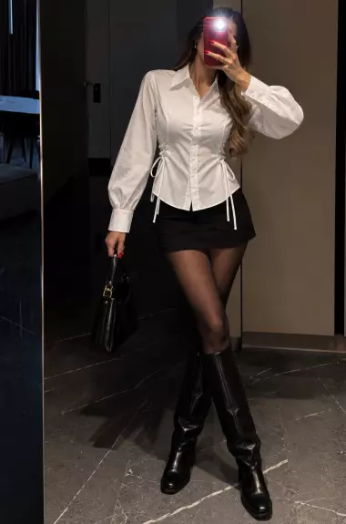 Сорочка з акцентом на талії VIVI-707A550