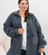 Стильне пальто сорочка DOL-444A750