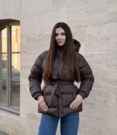 Зимняя куртка с поясом ESS-006A1650