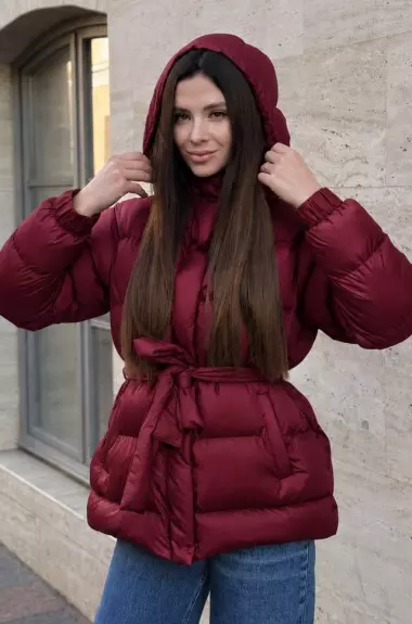 Зимняя куртка с поясом ESS-006A1650 Зимняя куртка с поясом ESS-006A1650