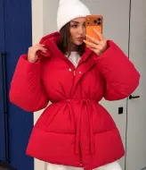 Пуховик з поясом FAV-554A1600