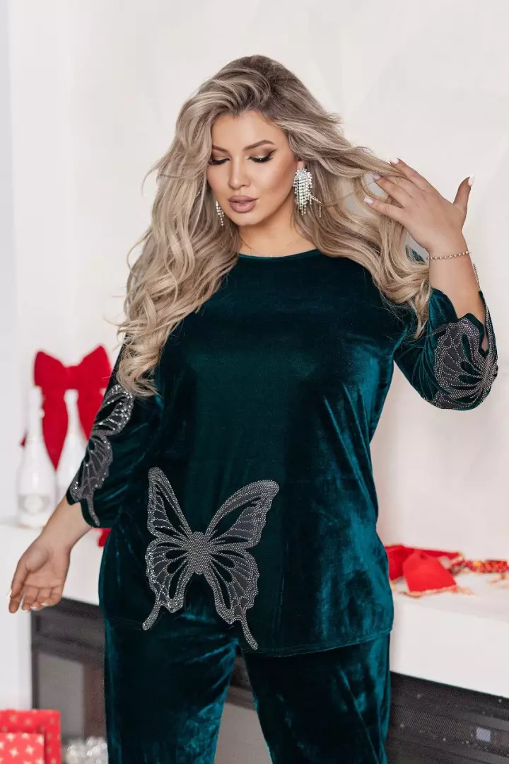Нарядный велюровый костюм VOJ-1061A850
