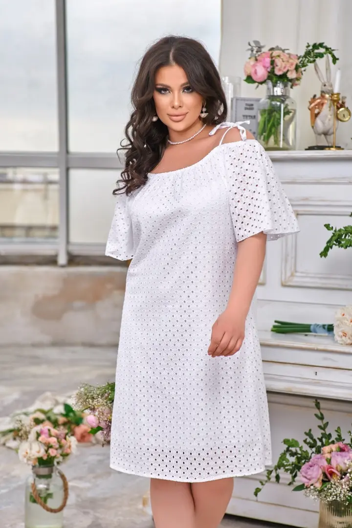Летнее платье из прошвы DG-p15479A550