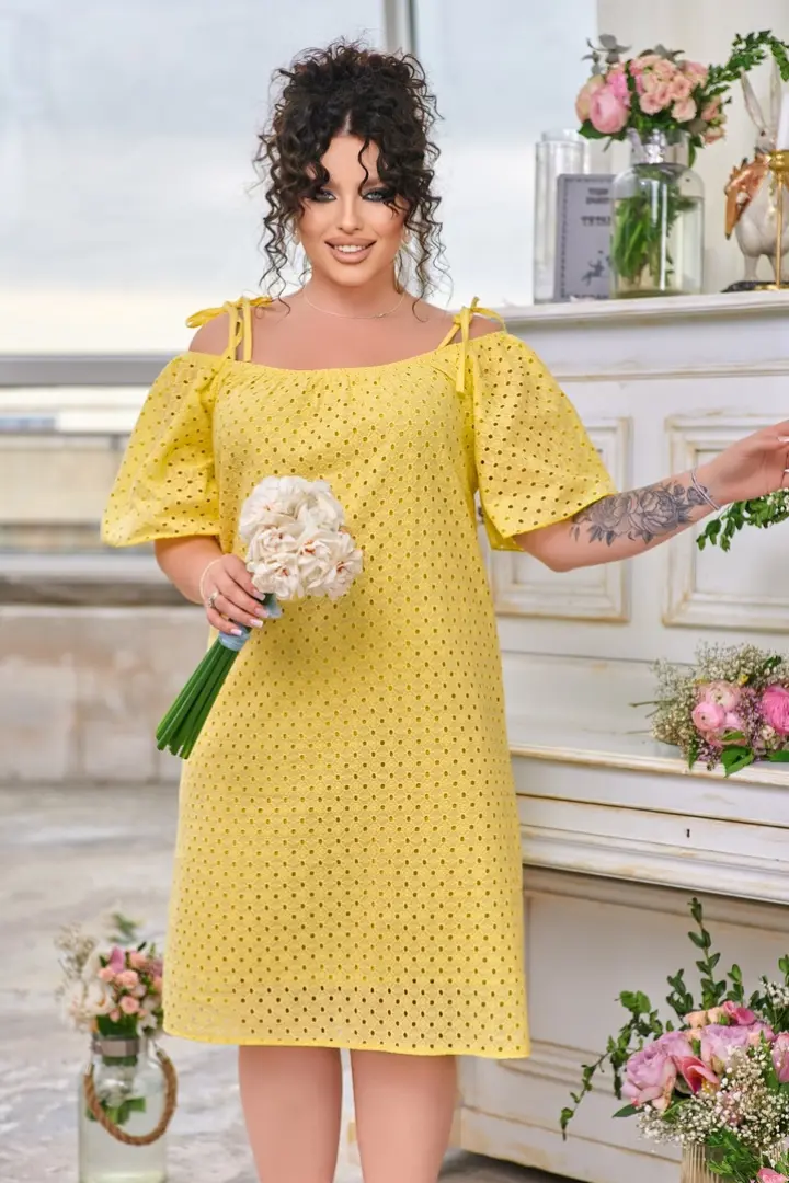 Летнее платье из прошвы DG-p15479A550