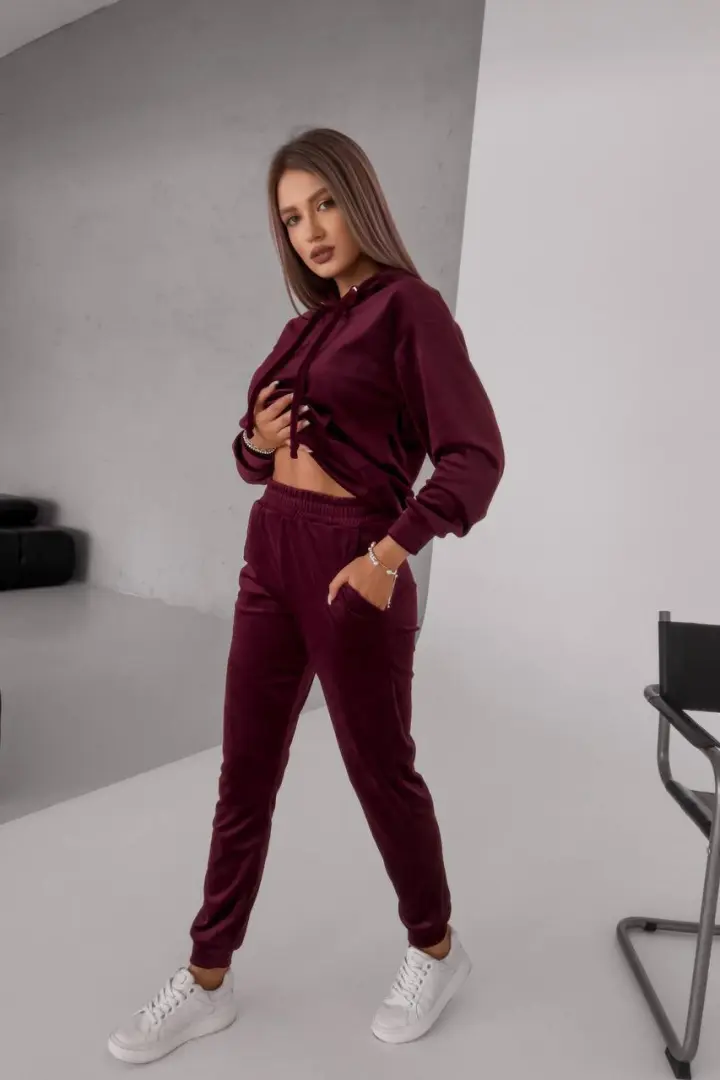 Спорт костюм велюр VM-10365A510