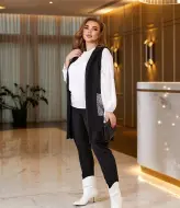 Брючный костюм с жилетом BEL-229A25