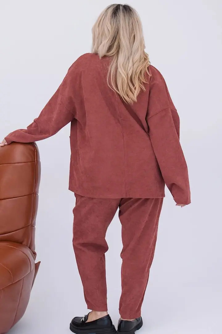Костюм из микровельвета женский SMO-1283A450