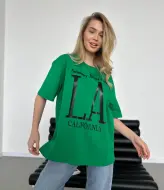 Футболка женская оверсайз с принтом JAV-704A300